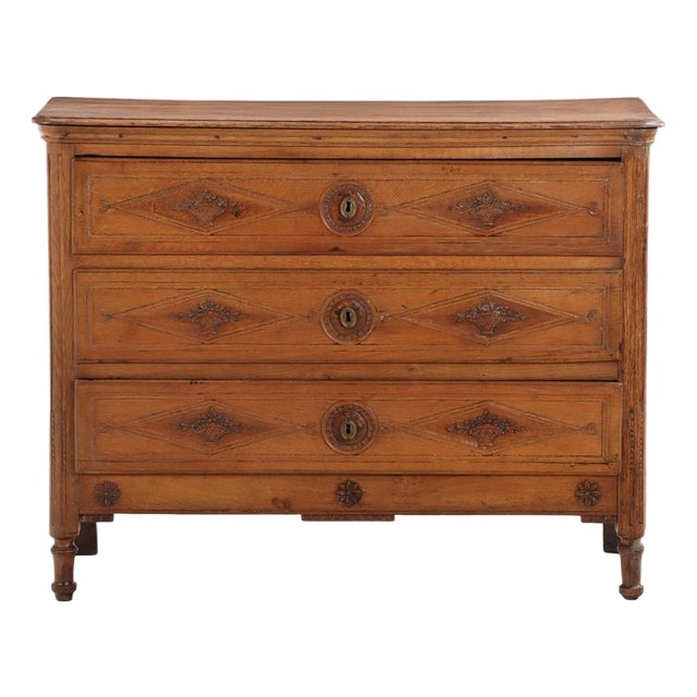 French Provincial Oak Commode, C. 1800 For Sale