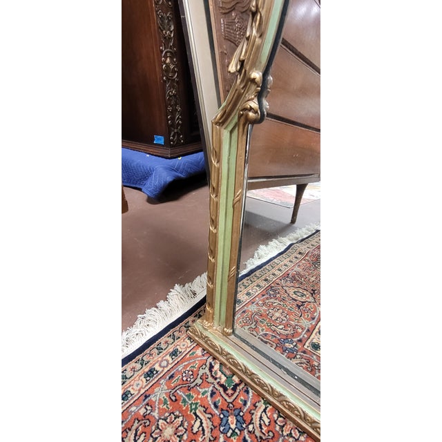 1930s Large Antique French Style Mantel Mirror For Sale - Image 5 of 9