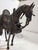 Brutalist 1970s Bronze Brutalist Horse Statue Fully Tacked For Sale - Image 3 of 9