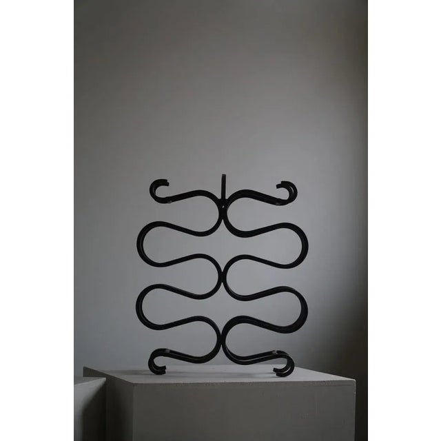 Art Deco French Sculptural Wine Rack in Cast Iron, 1930s For Sale - Image 11 of 12