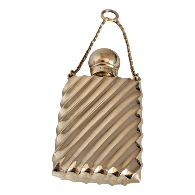 Sterling Silver Gilt Scent Bottle by Sampson Mordan, London ,1889 For Sale