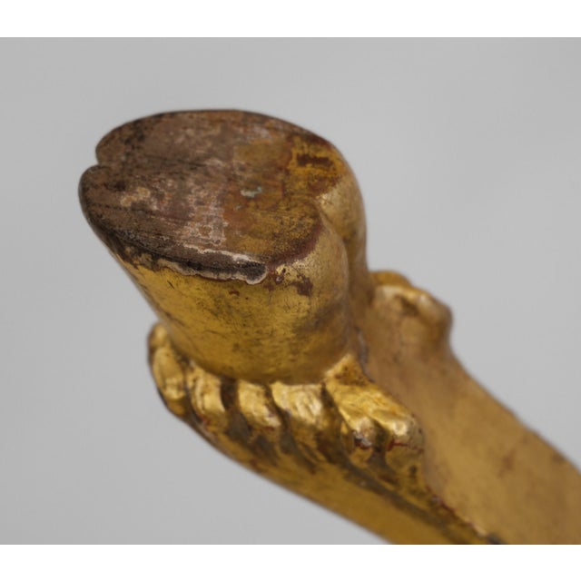 Antique Gesso and Giltwood Torchère, 1880s For Sale - Image 12 of 14