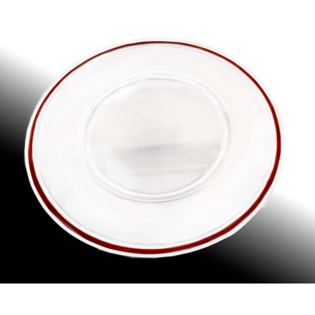 Christofle Mid 20th Century Christofle "Talisman" Silver-Plated Chargers Rouge Sienna - a Pair For Sale - Image 4 of 8