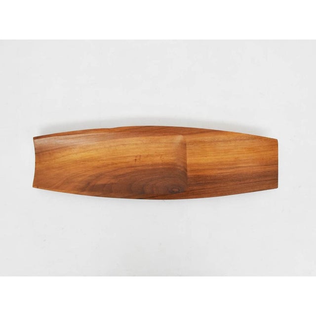 Brutalist Large Danish Teak Holder, 1967 For Sale - Image 3 of 4