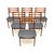A stylish and very well made set of six Danish vintage dining chairs. They were made in Denmark, they date from the...