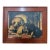 Vintage Canvas on Board Print of Dogs Enjoying a Bone For Sale