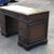 Pedestal Desk in Mahogany with Green Leather Top For Sale - Image 5 of 10