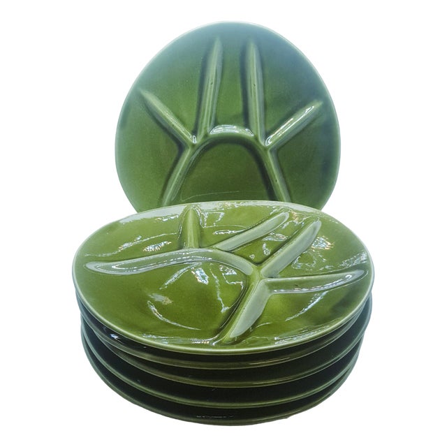 Niderviller Abstract Fondue Plates, 1960s, Set of 6 For Sale