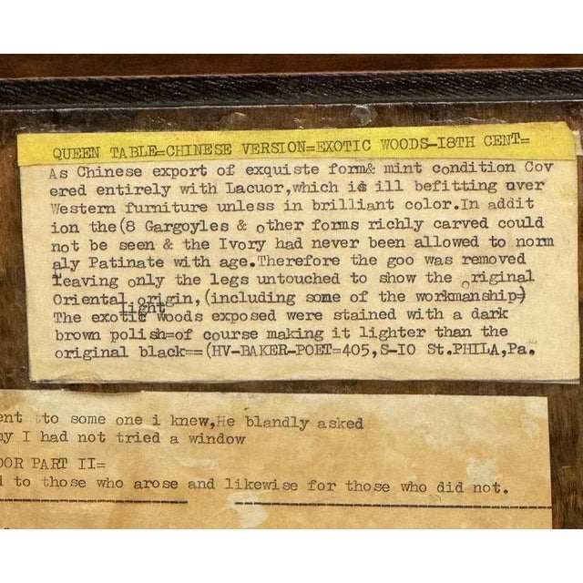 Antique Arts & Crafts / Chinoiserie Burled Walnut Cigar / Smoking Cabinet, Copper Lined Humidor For Sale - Image 10 of 12