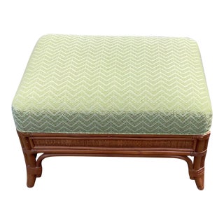 Late 20th Century Ottoman With Bamboo Wood For Sale