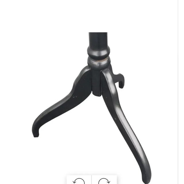 Oriental Accent Hand Painted Tilt Top Cocktail Accent Table For Sale In Washington DC - Image 6 of 11