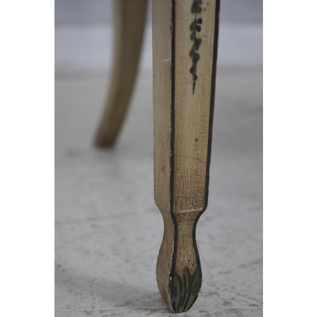 Adams Style Paint Decorated Triple Back Settee For Sale - Image 13 of 18