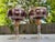 Early 20th Century Early 1900s Moser Czech Bohemian Amethyst Paneled Cabochon 24k Champagne Coupes - A Pair For Sale - Image 5 of 8