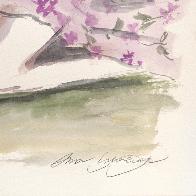 2020s Figure v - Figurative Elegant Feminine Watercolor Portrait Painting on Paper Original Artwork by Ama Liyanage For Sale - Image 5 of 7