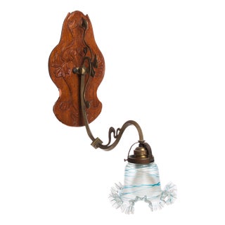 Art Nouveau Wall Lamp, 1890s For Sale