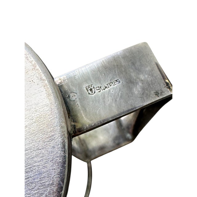 Mid-Century Modern 1980s Mid-Century Modern St. James Brazil Silver-Plated Tankards - Pair, Water Mugs For Sale - Image 3 of 11