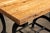 Industrial Oak Table on Antique Cast Iron Base For Sale - Image 12 of 14
