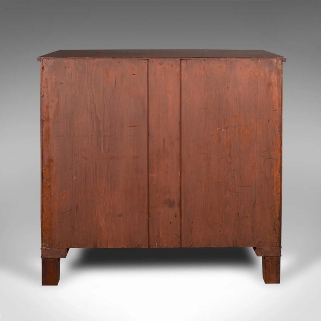 Mid 19th Century 1860's Large Antique Bow Front Chest of Drawers For Sale - Image 5 of 12