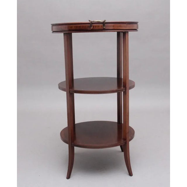 Early 20th Century Mahogany Tray Top Occasional Table For Sale - Image 6 of 11