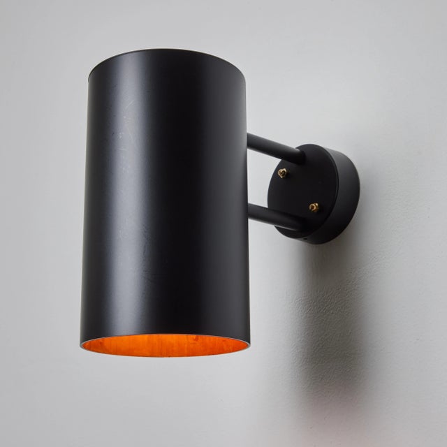 Large Hans-Agne Jakobsson C 627 'Rulle' Outdoor Sconces in Black - a Pair For Sale In Los Angeles - Image 6 of 12