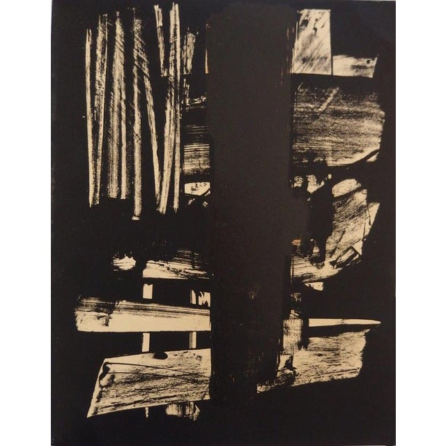 Pierre Soulages, Lithograph No. 9, 1959, Original Lithograph For Sale - Image 5 of 5