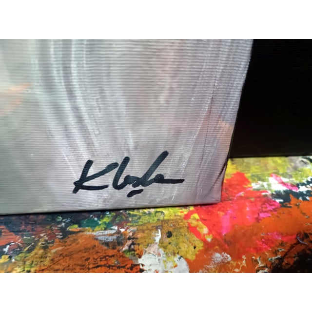 Contemporary Ovidiu Kloska, Floral Singularity, 1977, Acrylic on Canvas For Sale - Image 3 of 8