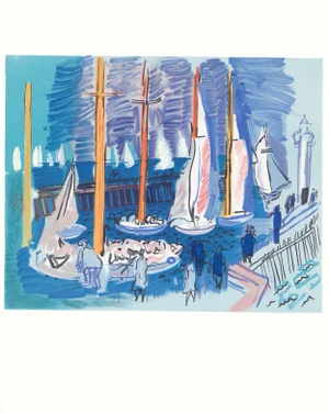 1965 Lithograph After Raoul Dufy's "Régates" (Regatta)