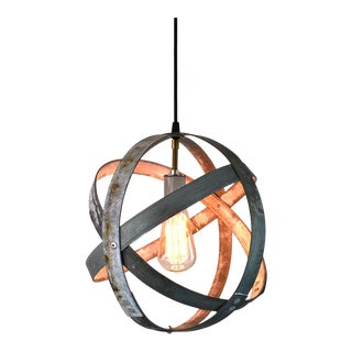 Atom Barrel Ring Pendant Light For Sale