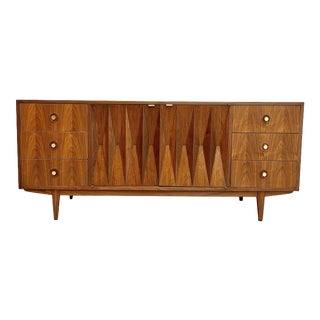 Mid Century Modern Walnut Credenza by Albert Palvin For Sale