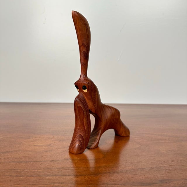 Danish Modern Teak Character Figure Sculpture by Is J. Bentsen For Sale - Image 12 of 12