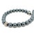 Traditional 1990s David Yurman Hematite Spiritual Beads Bracelet 8" 8 mm Silver Estate For Sale - Image 3 of 5