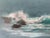 1970's Julie Gregrory Seascape Oil on Canvas Painting, Framed For Sale - Image 10 of 12