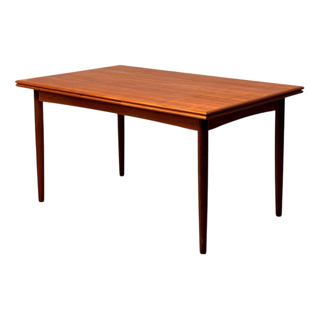 Dining Table in Teak, Denmark, 1950s-1960s For Sale