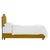 Contemporary Full Camelback Bed in Monaco Citronella with Silver Nails For Sale - Image 3 of 6