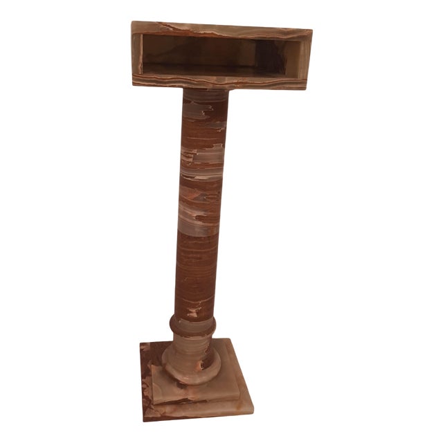 Onyx Column Coffee Table, 1965 For Sale