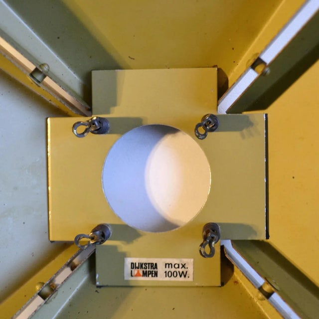 Brass Square Adjustable Pendant from Dijkstra, 1970s For Sale - Image 12 of 13