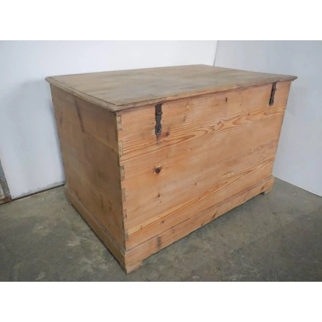 1950s Fir Wood Work Table or Box, 1950s For Sale - Image 5 of 15