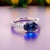 Natural Sapphire Diamond Ring 6.5 14k W Gold 3.15 TCW Certified For Sale - Image 14 of 14