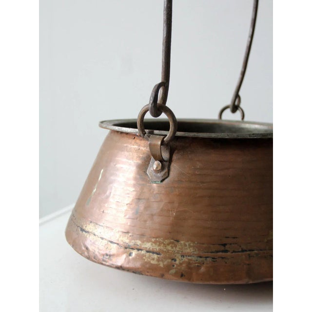 Metal Antique Copper Kettle For Sale - Image 7 of 11