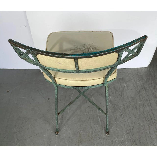 1960s Mid-Century Iron Bar Stools Set of 4 For Sale - Image 5 of 8