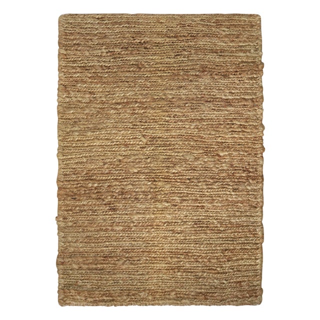 Contemporary Rug & Kilim Thick Woven Natural Fiber Rug, 10' x 14' For Sale - Image 3 of 3