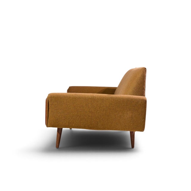 Craft Associates Adrian Pearsall for Craft Associates Mid Century Walnut Gondola Sofa For Sale - Image 4 of 9