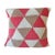Salmon Triangle Geométrica Cushion from Com Raiz For Sale