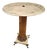 1950s Neoclassical Pedestal Italian Marble Top Table a Timeless European Elegance For Sale