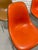 Metal Set of 4 Mid Century Modern Charles & Ray Eames Herman Miller Padded Shell Chairs, Early 1950's Stacking Bases For Sale - Image 7 of 15