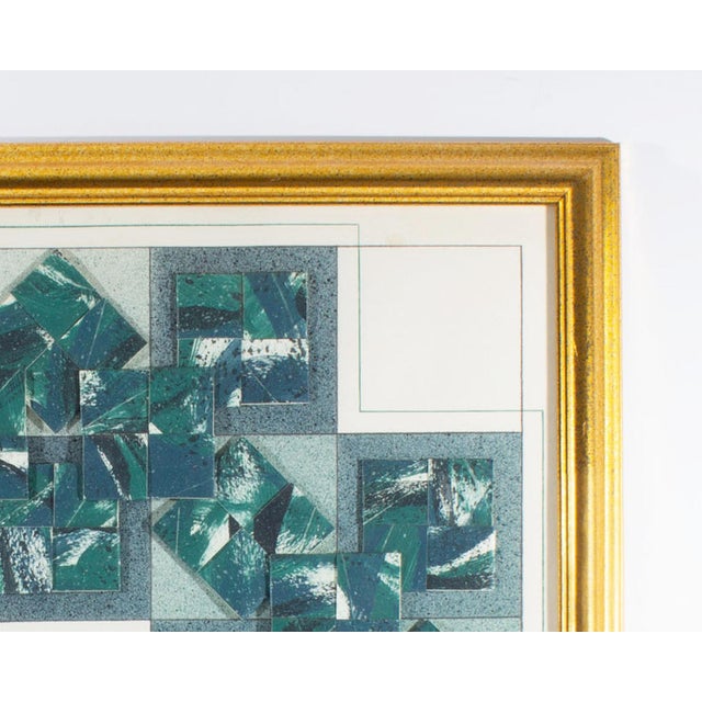 1987 Painting and Folded Paper Collage by Steve Redman For Sale - Image 9 of 9