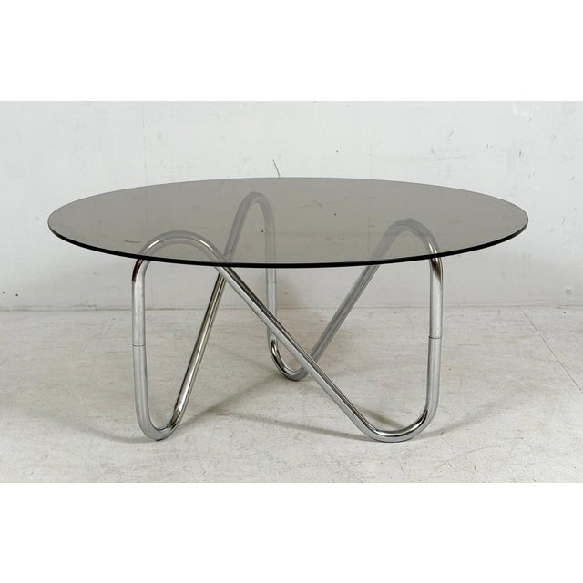 Contemporary French Tubular Steel Coffee Table, 1970s For Sale - Image 3 of 18
