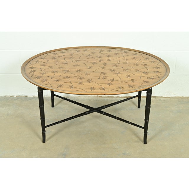 Kittinger Hollywood Regency Faux Bamboo Cocktail Table, Circa 1950s For Sale - Image 11 of 11