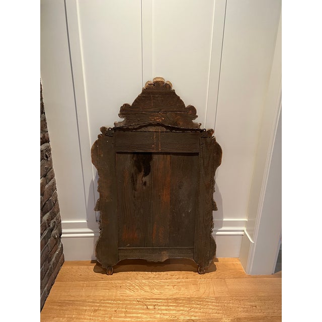 Beautiful antique French mirror in giltwood Rococo style