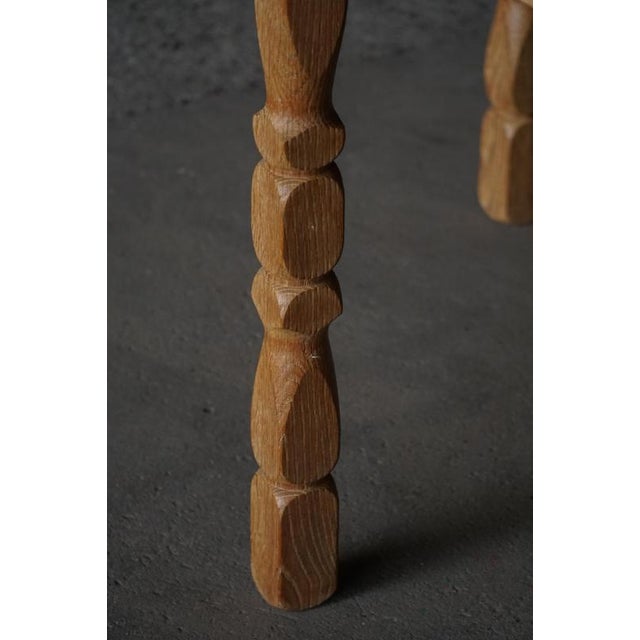 Mid-Century Danish Round Dining Table in Oak with Extensions, 1960s For Sale - Image 12 of 18